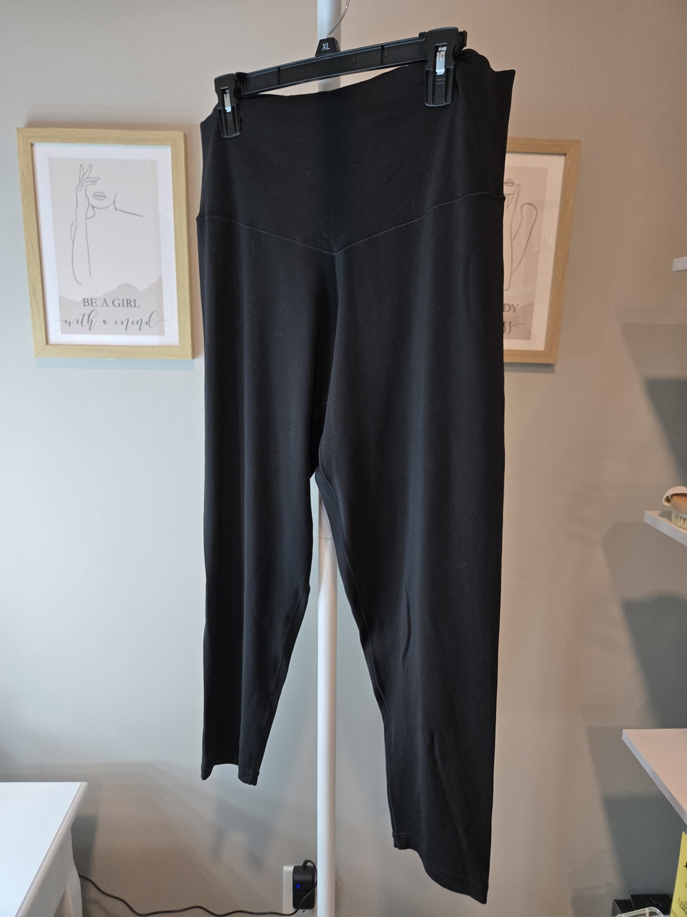 aerie Black High-Waist Real Me 7/8 Leggings